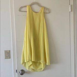 Yellow Alice and Olivia halter dress
